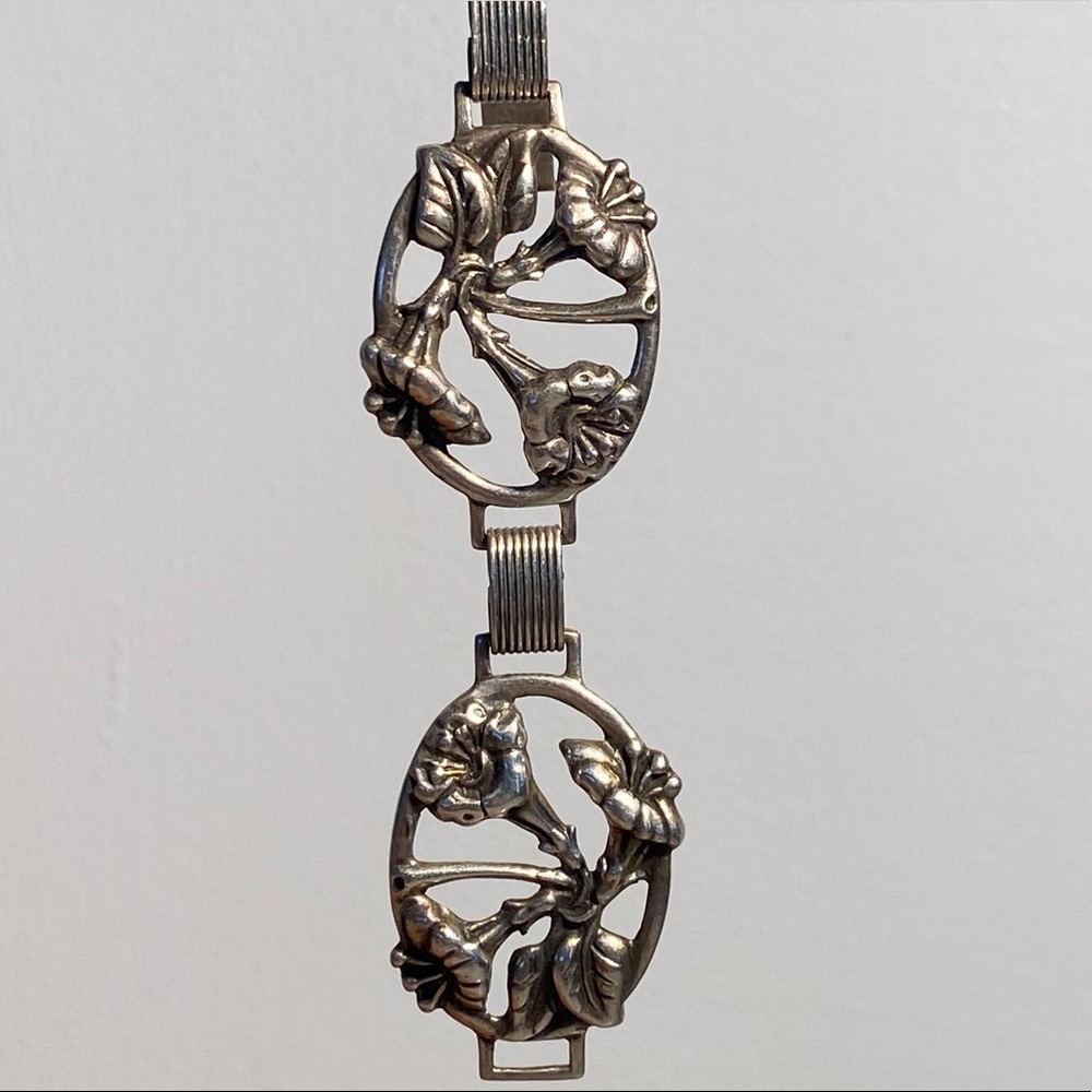 Gorgeous Art Deco Vintage Sterling Silver Bracelet